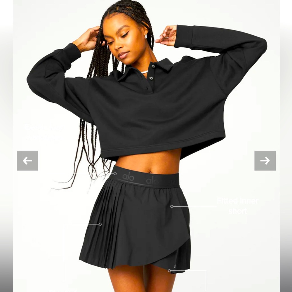 ALO Yoga Black Mini Skirt